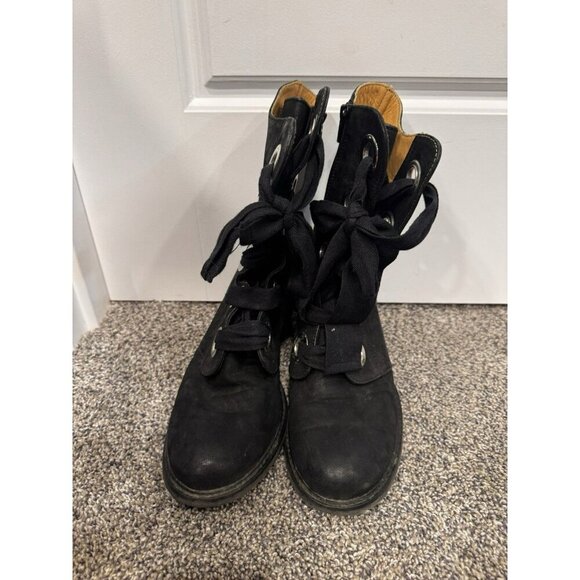 john fluevog east end gladstone mid calf lace up boots Size 7.5 - Picture 3 of 7